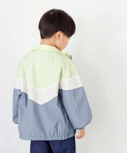 MAKE YOUR DAY（メイクユアデイ）の「切替ナイロンジャケット■80～140cm（ナイロンジャケット・キッズ・オレンジ/イエロー/ブラック・80/90/100/110/120/130/140）」の5枚目の写真