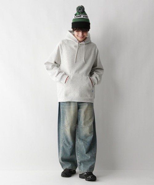 POLeR(ポーラー)の「【POLeR/ポーラー】ロゴニット帽/ビーニー(ニットキャップ/ビーニー・メンズ・ダークグレー/ブラック/ライトブルー・FREE)」の20枚目の写真