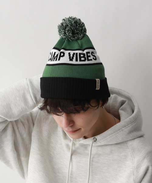 POLeR(ポーラー)の「【POLeR/ポーラー】ロゴニット帽/ビーニー(ニットキャップ/ビーニー・メンズ・ダークグレー/ブラック/ライトブルー・FREE)」の17枚目の写真