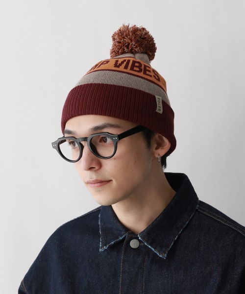 POLeR(ポーラー)の「【POLeR/ポーラー】ロゴニット帽/ビーニー(ニットキャップ/ビーニー・メンズ・ダークグレー/ブラック/ライトブルー・FREE)」の22枚目の写真