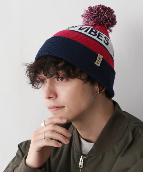 POLeR(ポーラー)の「【POLeR/ポーラー】ロゴニット帽/ビーニー(ニットキャップ/ビーニー・メンズ・ダークグレー/ブラック/ライトブルー・FREE)」の11枚目の写真