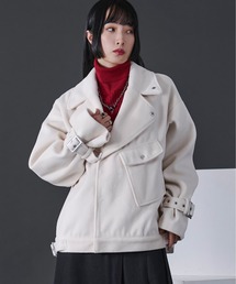 2WAYシルバーバックルブルゾン