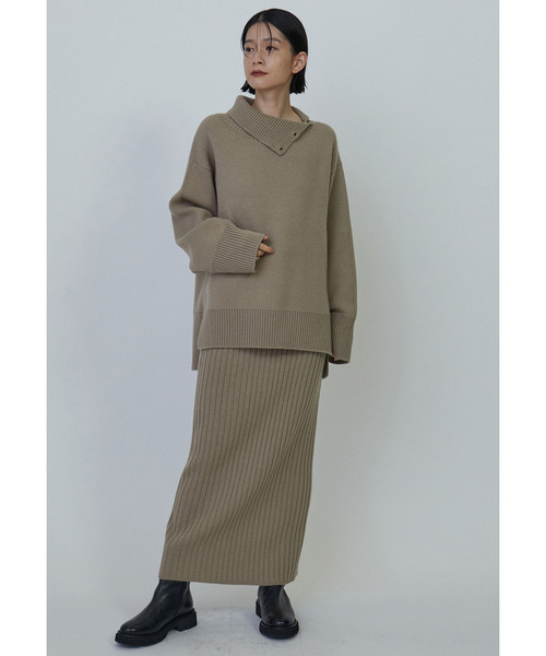 【セール】ウールカシミヤワイドリブスカート（スカート）｜1er Arrondissement（プルミエアロンディスモン）