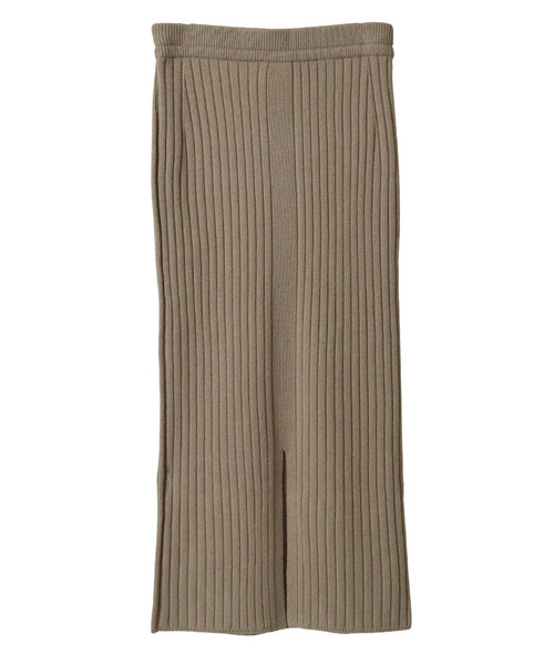 【セール】ウールカシミヤワイドリブスカート（スカート）｜1er Arrondissement（プルミエアロンディスモン）