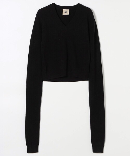 Firsthand（ファーストハンド）の「The Garment/ザ ガーメント Como Sleeve Knit / 20957 / Vネックニット（ニット/セーター・レディース・グレー/ブラック・6）」の2枚目の写真