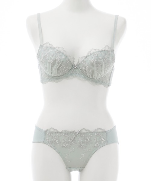 花柄刺繍ブラセット（ブラ&ショーツ）｜Honeys（ハニーズ）の