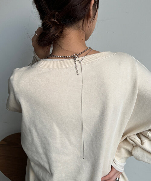 DouDou（ドゥドゥ）の「1粒ビッグパールロングネックレス（ネックレス・レディース・シルバー/ゴールド・FREE）」の4枚目の写真