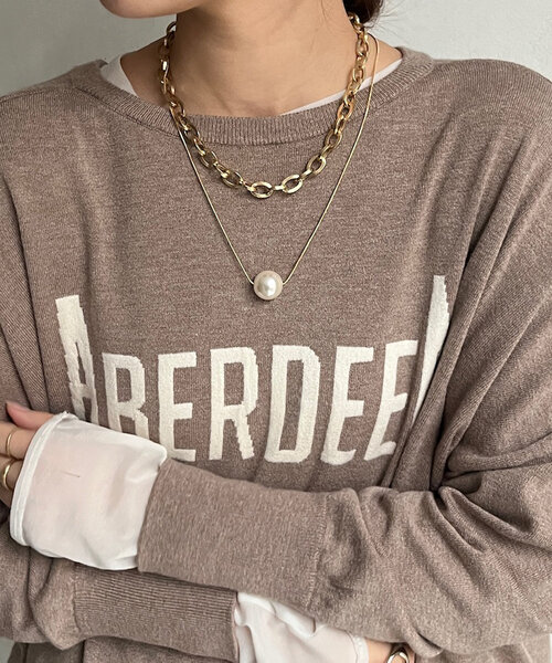 DouDou（ドゥドゥ）の「1粒ビッグパールロングネックレス（ネックレス・レディース・シルバー/ゴールド・FREE）」の7枚目の写真