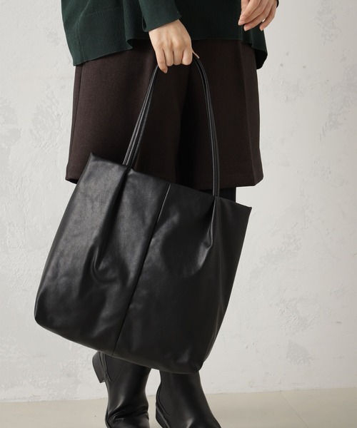 FOUND GOOD(ファウンドグッド)の「アラエルゴウヒトート(トートバッグ・レディース・ベージュ/グリーン系2/ブラック/グレー系2/アイボリー/イエロー系2・FREE)」の2枚目の写真