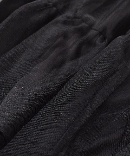 devirock（デビロック）の「チュールギャザー ロングスカート（スカート・キッズ・オフホワイト/ブラック・150cm/160cm/110cm/120cm/130cm/140cm）」の5枚目の写真