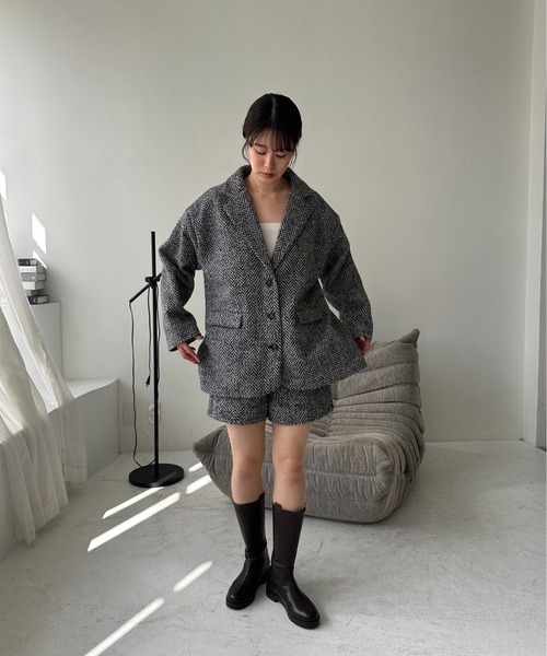 I_am（アイアム）の「tweed half pants / ツイードハーフパンツ（その他パンツ・レディース・ブラック・FREE）」の8枚目の写真