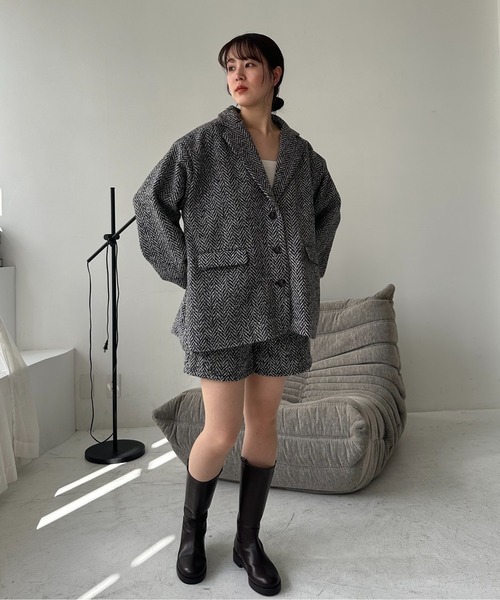I_am（アイアム）の「tweed half pants / ツイードハーフパンツ（その他パンツ・レディース・ブラック・FREE）」の7枚目の写真
