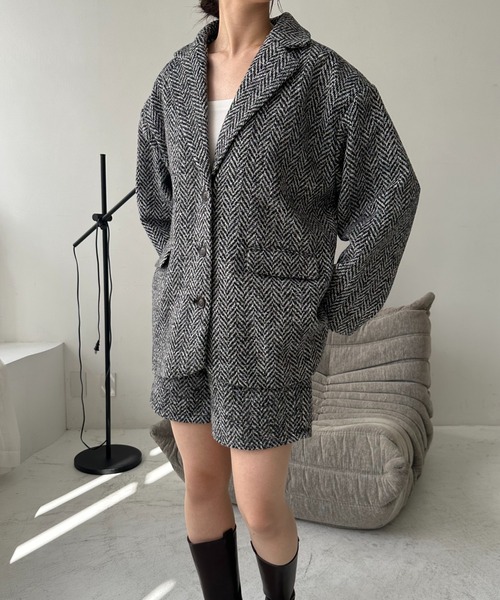 I_am（アイアム）の「tweed half pants / ツイードハーフパンツ（その他パンツ・レディース・ブラック・FREE）」の9枚目の写真