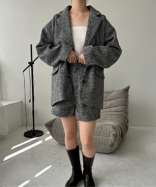 I_am（アイアム）の「tweed half pants / ツイードハーフパンツ（その他パンツ・レディース・ブラック・FREE）」の12枚目の写真