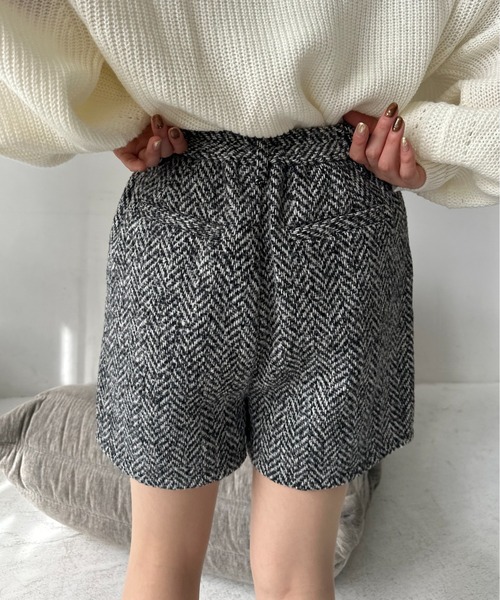 I_am（アイアム）の「tweed half pants / ツイードハーフパンツ（その他パンツ・レディース・ブラック・FREE）」の5枚目の写真