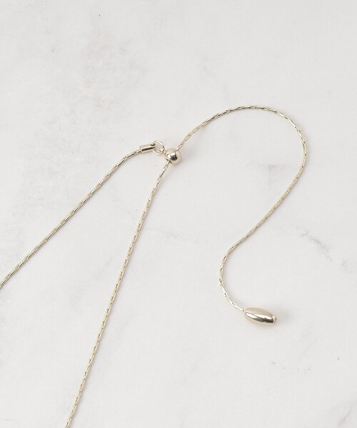 SHOO・LA・RUE（シューラルー）の「◆カラードロップネックレス（ネックレス・レディース・ライトオレンジ系/ネイビー/モスグリーン・00）」の7枚目の写真