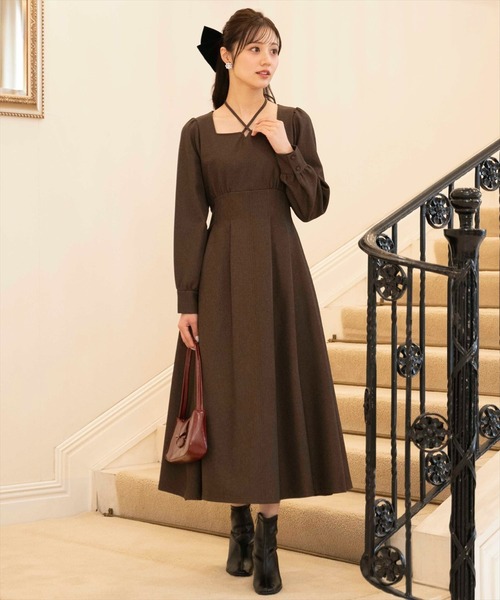 クロスネックフレアワンピース（ワンピース）｜WILLSELECTION（ウィルセレクション）