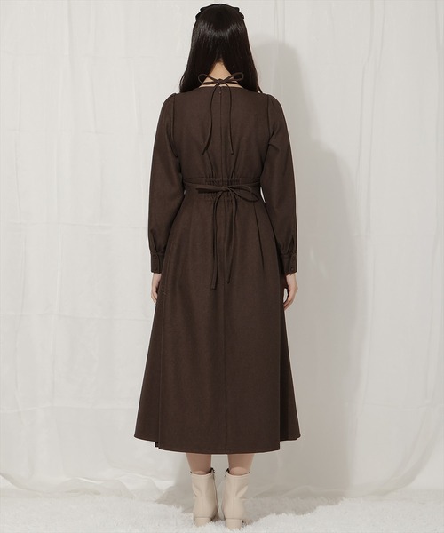 WILLSELECTION（ウィルセレクション）の「クロスネックフレアワンピース（ワンピース・レディース・チャコールグレー/ダークブラウン/ボルドー・FREE）」の11枚目の写真