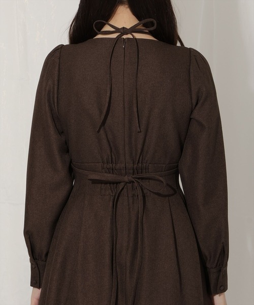 WILLSELECTION（ウィルセレクション）の「クロスネックフレアワンピース（ワンピース・レディース・チャコールグレー/ダークブラウン/ボルドー・FREE）」の14枚目の写真