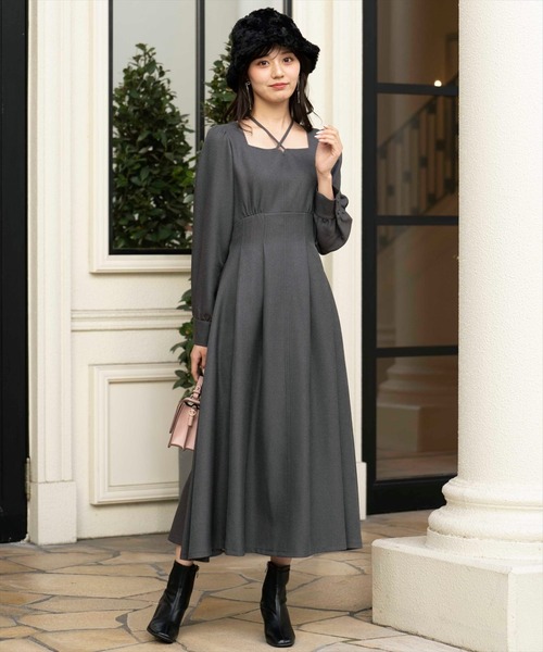セール】クロスネックフレアワンピース（ワンピース）｜WILLSELECTION