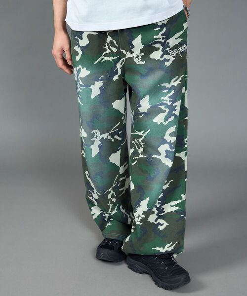 【SEQUENZ（シークエンズ）】LOGO APPLIQUE SWEAT PANTS / フェード スウェット オーバーサイズ ヴィンテージライク 裏起毛 ≪SET UP着用可能≫（スウェットパンツ）｜SEQUENZ（シークエンズ）