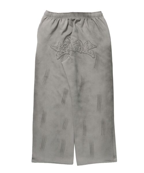 【SEQUENZ（シークエンズ）】LOGO APPLIQUE SWEAT PANTS / フェード スウェット オーバーサイズ ヴィンテージライク 裏起毛 ≪SET UP着用可能≫（スウェットパンツ）｜SEQUENZ（シークエンズ）