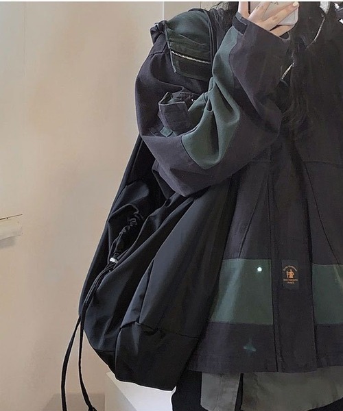 ALWAYS GOOD TIME(オルウェイズグッドタイム)の「『M2SUQARED/エムツースクエア』ドロストショルダーバッグ(ショルダーバッグ・レディース・ブラック・FREE)」の7枚目の写真