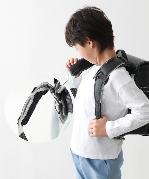 devirock（デビロック）の「肩にやさしい 洗濯機で洗える ふかふか ランドセル用 ショルダーパッド（ランドセル・キッズ・ライトグレー/ピンク/ブルー系/チャコール・ONE SIZE）」の11枚目の写真