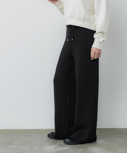 coca(coca)(コカ)の「裏シャギーニットパンツ(その他パンツ・レディース・ブラック/グレー・M/S/L)」の7枚目の写真