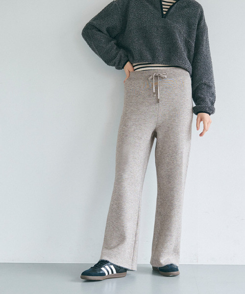 coca(coca)(コカ)の「裏シャギーニットパンツ(その他パンツ・レディース・ブラック/グレー・M/S/L)」の13枚目の写真