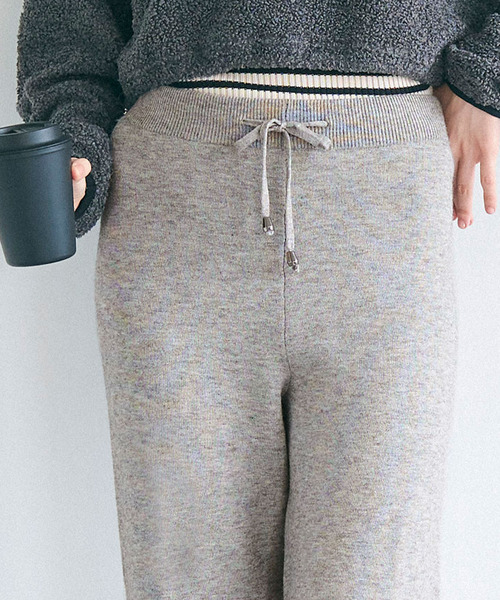 coca(coca)(コカ)の「裏シャギーニットパンツ(その他パンツ・レディース・ブラック/グレー・M/S/L)」の15枚目の写真