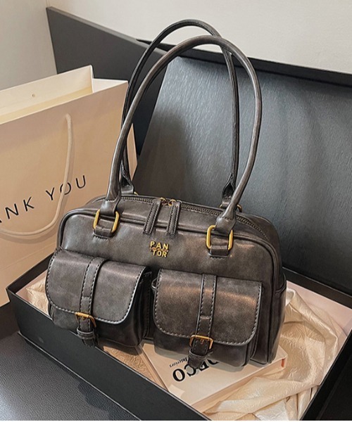 FREE STYLISTS(フリー スタイリスト)の「Y2K レトロ バックルデザインBAG / 500mlペットボトル収納可能(ショルダーバッグ・レディース・ブラウン/ダークブラウン/ブラック・FREE)」の11枚目の写真