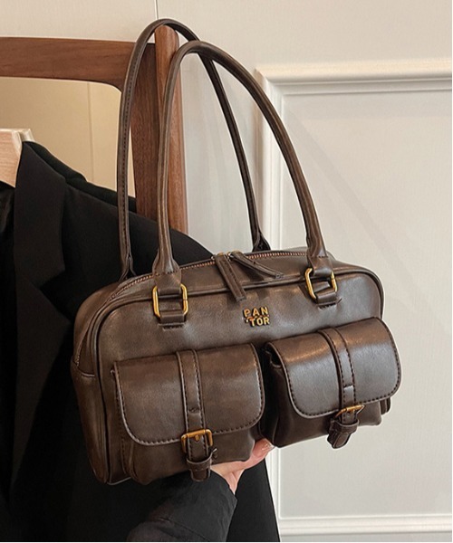 FREE STYLISTS(フリー スタイリスト)の「Y2K レトロ バックルデザインBAG / 500mlペットボトル収納可能(ショルダーバッグ・レディース・ブラウン/ダークブラウン/ブラック・FREE)」の12枚目の写真