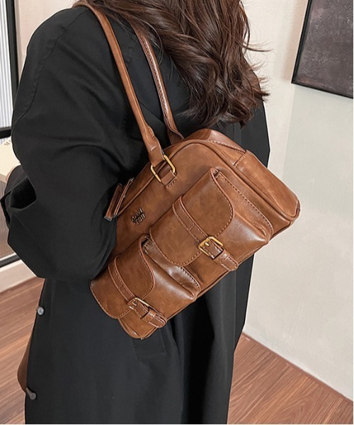 FREE STYLISTS(フリー スタイリスト)の「Y2K レトロ バックルデザインBAG / 500mlペットボトル収納可能(ショルダーバッグ・レディース・ブラウン/ダークブラウン/ブラック・FREE)」の16枚目の写真