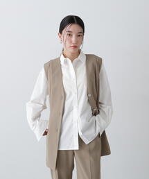 N.（N. Natural Beauty Basic） | 【セットアップ対応】ベルトツキペプラムジレ(ベスト)