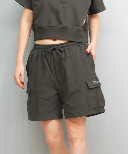 DISCUS ATHLETIC（ディスカス　アスレチック）の「DISCUS ATHLETIC/ディスカスアスレチック カーゴショートパンツ 5287-5971（カーゴパンツ・レディース・オートミール/スミクロ/ライトブルー・M/L）」の2枚目の写真