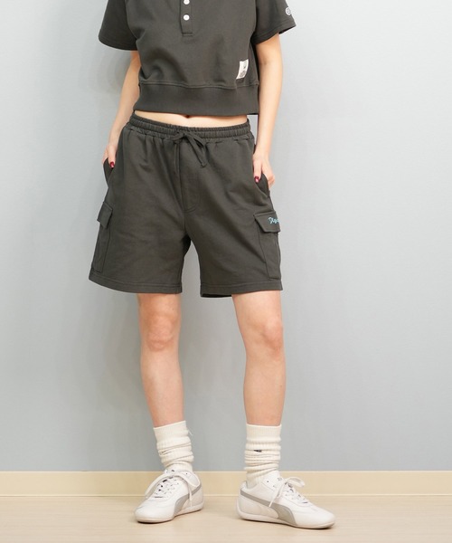 DISCUS ATHLETIC（ディスカス　アスレチック）の「DISCUS ATHLETIC/ディスカスアスレチック カーゴショートパンツ 5287-5971（カーゴパンツ・レディース・オートミール/スミクロ/ライトブルー・M/L）」の8枚目の写真