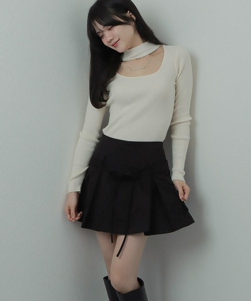 M DOLLY(エムドリー)の「*M DOLLY original* ribbon cargo skirt/リボンカーゴスカート(スカート・レディース・グレー/ブラック/ベージュ・S/FREE)」の13枚目の写真