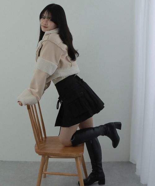 M DOLLY(エムドリー)の「*M DOLLY original* ribbon cargo skirt/リボンカーゴスカート(スカート・レディース・グレー/ブラック/ベージュ・S/FREE)」の16枚目の写真