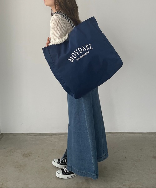 リバーシブル】 ビッグ ロゴ トートバッグ L（トートバッグ