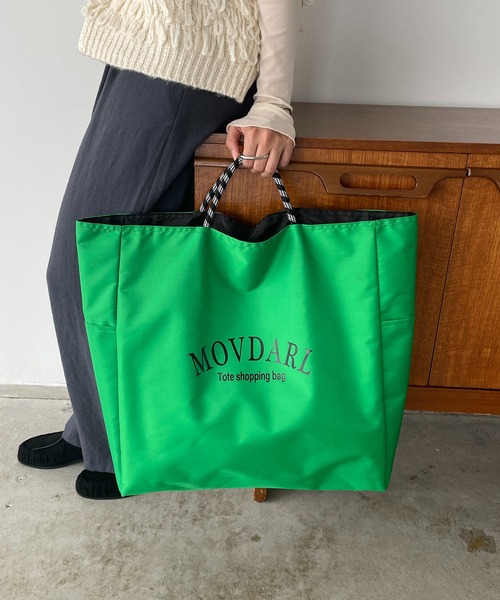 セール】【リバーシブル】 ビッグ ロゴ トートバッグ L（トートバッグ