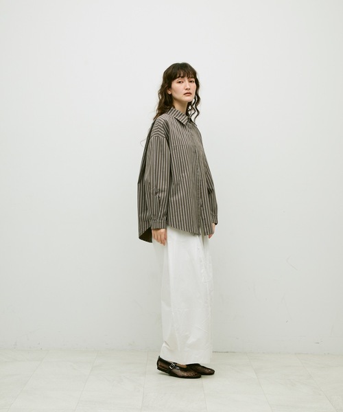 Long sleeve striped shirt / ロングスリーブストライプシャツ