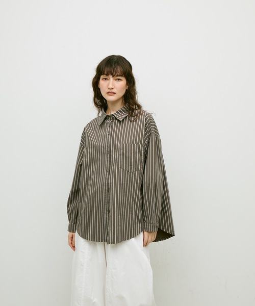 Long sleeve striped shirt / ロングスリーブストライプシャツ