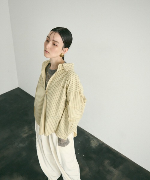 セール】Long sleeve striped shirt / ロングスリーブストライプシャツ