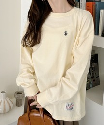 U.S. POLO ASSN. 裾タグ 袖口リブ ロンT