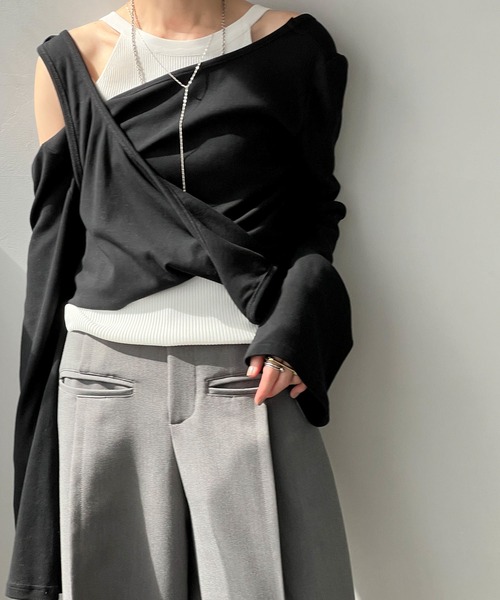 2WAYリブニットタンク chw25s022-ファッション通販サイト