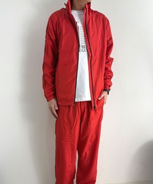 ジャケット/アウター（レッド/赤色系・ライン柄）ファッション