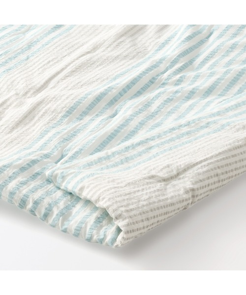 無印良品 綿 サッカー織 グリーンストライプ　3点セット 無印良品 綿 サッカー織 グリーンストライプ 3点セット 無印良品 綿