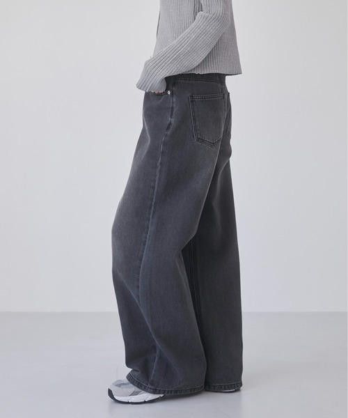 ANGIE(アンジー)の「ダブルウエスト デニムパンツ(デニムパンツ・レディース・ブラック/サックスブルー・SMALL/MEDIUM)」の21枚目の写真