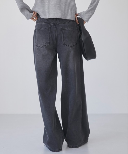 ANGIE(アンジー)の「ダブルウエスト デニムパンツ(デニムパンツ・レディース・ブラック/サックスブルー・SMALL/MEDIUM)」の22枚目の写真